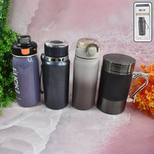 Stainless Steel Water Bottles Approx 600ML (Mix Design & Color / 1 Pc)