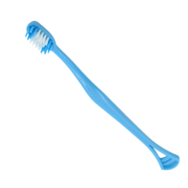 2-in-1 Soft Toothbrush & Tongue Cleaner for All Ages (1 Pc, With Cover)