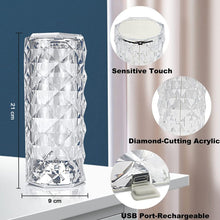 Crystal Touch Night Light for Bedroom Decor (16 Colors, Remote, USB)